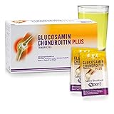 Sanct Bernhard Glucosamin-Chondroitin-Plus-Trinkpulver mit Glucosamin, Chondroitin, Collagen-Hydrolysat (Fortigel®), Vitamine C und B, Mang