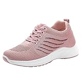 Eaylis Damen Outdoor Mesh Lace-Up Sportschuhe Runing Atmungsaktive Turnschuhe, Sneaker Atmungsaktiv Turnschuhe Leicht Sportschuhe Laufschuhe Straßenlaufschuhe F