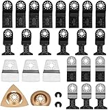 SPTA 27 tlg Multimaster Sägeblatt Oszillierwerkzeug-Zubehör professionelles Universal-Multitool aus Holz/Metall/Kunststoff, Schnellwechsel-Sägeb