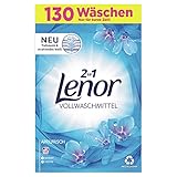 Lenor Waschmittel Pulver, Waschpulver Grosspackung, Vollwaschmittel, 130 Waschladungen, Lenor Aprilfrisch mit Duft von Frühlingsblumen (8.45 kg)