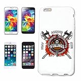 Reifen-Markt Handyhülle kompatibel für iPhone 5 / 5S Scandinavian Vikings Asgard SKANDINAVIEN Wikinger Wiki Skull WIKINGERHELM Hardcase Schutzhülle Handy Cover SM