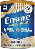 Ensure NutriVigor Vanille – Nahrungsergänzungspulver mit Proteinen – Gluten- und laktosefrei – 850 g