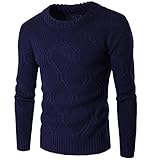 FENLAN Rollkragenpullover Herren Feinstrick Warme Basic Turtleneck Langarmshirt Freizeit Slim fit Sweatshirt Halbkragen Pullover Pullover hochwertiger Pullover für Männer pfleg