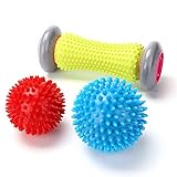 RIGHTWELL Fußmassage für Plantarfasziitis - Muskel Roller & Fußmassage Balls - Schmerzlinderung für Hacken & Fußgewölbe,Stressreduzierung und Entspannung durch Triggerpunkt-Therap