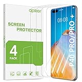 apiker [4 Stück] Schutzfolie Displayschutz für Huawei P40 Pro und Huawei P40 Pro Plus, [Anti-Kratzen], [Anti-Öl], [Anti-Bläschen], [Hohe Definition], [Hohe Empfindlichkeit]