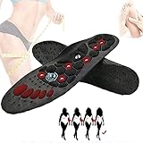 KXHWSH Massage Magnetische Einlegesohle zum Abnehmen- Akupressur Orthopädische Sohlen Insoles Atmungsaktiv- für Herren Damen- Schneidbare Größe/waschbar- Passend für die meisten S