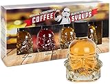 Modern Gourmet Foods - Original Stormtrooper Kaffee-Sirup Geschenkset - 4 Aromen in kleinen Sturmtruppler-F