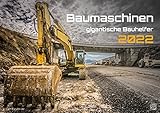 Baumaschinen - gigantische Bauhelfer - 2022 - Kalender DIN A3