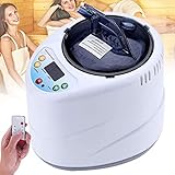 YJF-MRY 2L Saunatopf Sauna Dampfgenerator Saunadampfer Mit Fernbedienung, Für Dampfsauna Holzfässer Großer Dampf, Ersatzdampfer Für Dampfsaunabox