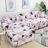 Gpink Four Seasons Blumendruckmuster Sofabezüge All-Inclusive Rutschfester Einfacher Sofabezug Four Seasons Universal Home Wohnzimmer Hotel Schlafzimmer Geeignetes S