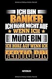Notizbuch: Lustiges Bänker Notizbuch mit Punktraster. Tolle Bänker Geschenk I