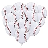 12 Stück Baseball Folienballon Set Sport Baseball Luftballon Mylar Ballons für Geburtstag Hochzeit Baseball Thema Party Dekoration (18 Zoll)