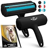 BIDOST® Tierhaarentferner - stabile Fusselrolle Tierhaare - 20x20cm - Katzenhaarentferner für Sofas - Wunderbürste zum Hundehaare entfernen - Lint Roller - Fusselbürste Tierhaare - F