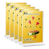 5 Stück A6 Din Ständer Tischaufsteller schräg | Menükartenhalter | Werbeaufsteller Glasklar Acryl | Menükartenhalter für Fotos, Büro, Restaurant, Cafe, Shop (A6 5Stück)