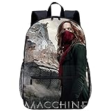 EIGYU 3D gedruckter Rucksack Reise Schultasche Raubtierstadt Hurst Shaw Geeignet für Erwachsene, Kinder, Jugendliche, Jungen, Mädchen Größe: 45x30x15 cm/17 Zoll Lässige S
