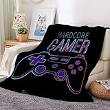 Gamer Gamepad Decke,Kuscheldecken 100x130 cm,Decke Flanell Flauschige Decke, 3D-Digitaldruck Gamer Gamepad Kuscheldecke,Wohndecke,Kuschelige Wohndecke Sofadecke (#18)