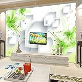 Foto romantische grüne Lilie Blume moderne einfache Wohnzimmer TV Hintergrund Wand Tapeten Home Decor fototapete 3d Tapete effekt Vlies wandbild Schlafzimmer-150cm×105