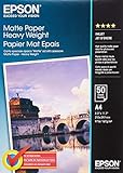 Epson C13S041256 Matte Heavyweight Papier Inkjet 167 g / m2 A4 One-sided, 50 Blatt Pack