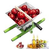 ACXIN 7L Edelstahl Obstmühle, Obstzerkleinerer, Maischepresse, Apfelpresse Obstpresse, Obst Schredder, mit Handkurb