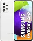 Samsung Galaxy A52 Smartphone ohne Vertrag 6.5 Zoll Infinity-O FHD+ Display, 128 GB Speicher, 4.500 mAh Akku und Super-Schnellladefunktion, weiß, 30 Monate Herstellergarantie [Exklusiv bei Amazon]