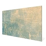 banjado® XXL Glas Magnettafel mit 4 Magneten - Magnetwand 100x70cm mit Motiv Patina Grün - Memoboard/Pinnwand magnetisch, beschreibbar, perfekt für die Küche - Magnetboard Wandbild/W