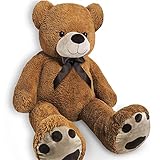 Monzana Teddy | Größe XL 150cm Teddybär Kuscheltier Stofftier Plüschbär Plü