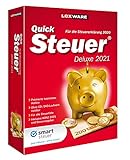 Lexware QuickSteuer Deluxe 2021 für das Steuerjahr 2020|Minibox|Einfache und schnelle Steuer-Software für die private und gewerbliche Steuererklärung|Deluxe|1|1 Jahr|PC|D
