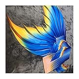 RKRCXH Mädchen Meerjungfrauenschwanz Zum Schwimmen Mit Meerjungfrau Flosse- Prinzessin Cosplay Bademode Für Das Schwimmen Mit Meerjungfrau Badeanzug (Color : Style E, Size : Tailored)