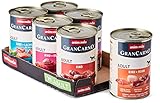 animonda Gran Carno adult Hundefutter, Nassfutter für erwachsene Hunde, Herzhafte Variation, 6 x 400 g