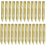 vidaXL 25x Beetumrandung Palisaden Beeteinfassung Rasenkante Holzpalisaden Palisadenzaun Zaunpfahl Gartenpalisade Imprägniertes Kiefernholz 5x40