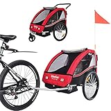 Tiggo Kinderfahrradanhänger Fahrradanhänger Jogger 2in1 Anhänger Kinderanhänger 50202-01 R