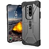 Urban Armor Gear Plasma Hülle OnePlus 8 Pro Schutzhülle (Wireless Charging kompatibles Cover, Sturzfeste Handyhülle, Ultra Slim Bumper) - ice (transparent)