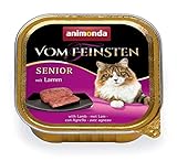 animonda Vom Feinsten Senior Nassfutter, für ältere Katzen ab 7 Jahren, mit Lamm, 32 x 100 g