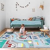 YYRAIN Einfaches Wohnzimmer Und Schlafzimmer Mit Spielteppich, Großer Spielbahnteppich. Pflegeleichte Und Saubere Eingangsmatten Und Badematten 150x200