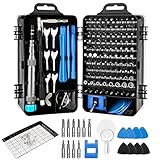 Luxebell Schraubendreher Set, 135 In 1 Feinmechaniker Mini Profi Reparatur Werkzeug Set mit Magnetbits Flexibler Welle Schraubenzieher Set,Handy Reparatur Werkzeugset, für Kamera,PC,PS4,Uhren,B