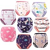 FLYISH DIRECT Töpfchen Trainingshose Baby Lernwindel Trainerhosen Unterwäsche für Baby Kleinkind Kleinkinder, 8 Stück, 130/6T, 6 J
