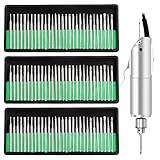 uiano Diamantfräser 3mm Diamantschleifer 90 Pcs Diamant Frässtifte Schleifbohrer Schleifstifte Silberfarben for Mahlen Polieren G