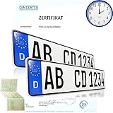 2 x EU KFZ Nummernschilder Autoschilder Kennzeichen ALLE AUTOMARKEN mit individueller Prägung nach Ihren Vorgaben. Bei Bestellung bis 14 Uhr Versand am gleichen Werktag. (KEIN Saison KENNZEICHEN)