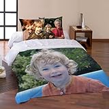xie Personalisierte Bettwäsche Set,Bettbezug Mit Foto Personalisiert,Kissenbezüge Selbst Gestalten Bedrucken,3D-Bedruckte Bettwäsche Kinder Kinderbett Doppelbett (94'x86'/240x220)