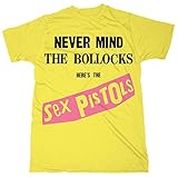 Beats & More Herren Sex Pistols-Bollocks Unisex T-Shirt, Gelb, X-Large (Herstellergröße: X)