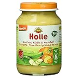 Holle Bio Zucchini, Kürbis und Kartoffeln, 190 g