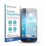 smartect Schutzglas kompatibel mit Samsung Galaxy S4 mini [2 Stück] - Tempered Glass mit 9H Härte - Blasenfreie Schutzfolie - Anti-Kratzer Display