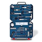 Reparaturwerkzeugsatz 108- stück Werkzeugkasten Box Set Multifunktionale Haushaltsreparatur Hardware Kit Aufbewahrungsbox Holzbearbeitungswerkzeugbox Werkzeugkasten Haushaltsreparatur Handbuch Werk