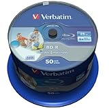 Verbatim 43812 BD-R Datalife 25GB 6x Rohlinge bedruckbar 50er Sp