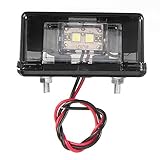 YONGYAO 24V 4 SMD schwarzes Auto-hintere Zahl-Kfz-Kennzeichen beleuchtet Lampe für LKW-Anhänger Lastwagen (Nicht original)