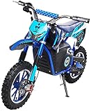 Actionbikes Motors Mini Kinder Crossbike Viper 1000 Watt - 36 Volt - Wave Scheibenbremsen - 3 Geschwindigkeitsstufen - Pocket Bike - Motorrad - Motocross - Dirtbike - Enduro (Viper 1000 Watt Blau)