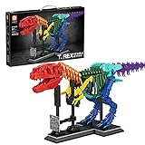SESAY Dinosaurier Bausteine Bausatz, 1572 Teile Tyrannosaurus Rex Fossil Modell mit Display-Basis, Kompatibel mit Lego D