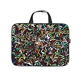 abstrakte Magie Bunte Linien Laptoptasche Design Laptop Aktentasche Kratzfest Notebooktasche für Uni Arbeit Business Maßgeschneiderte Geschenke White 10 Z