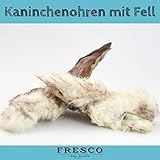 Fresco Dog Kaninchenohren mit Fell 500g