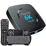 Android TV Box 10.0, Smart Box H616 4GB RAM 32GB ROM 2,4 G/ 5,8 G Dualband WiFi mit BT 4.1 Konverter TV-Box Unterstützung 3D 4K 6K USB 2.0 Ultra HD H.265 mit Mini-Tastatur und Fernbedienung